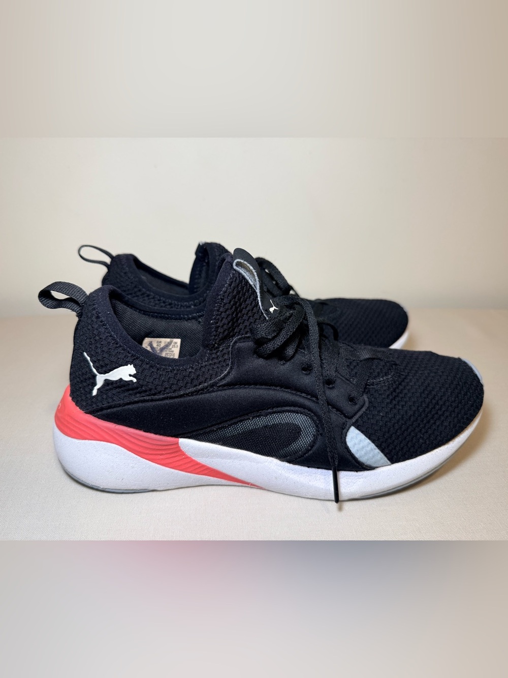 PUMA Women's Better Foam Adore Sneakers, Black/Paradise Pink, Size 9